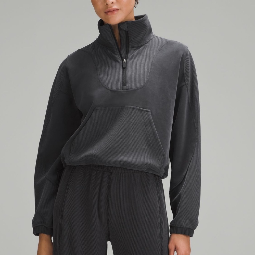 Brushed Softstreme Ribbed Half zip